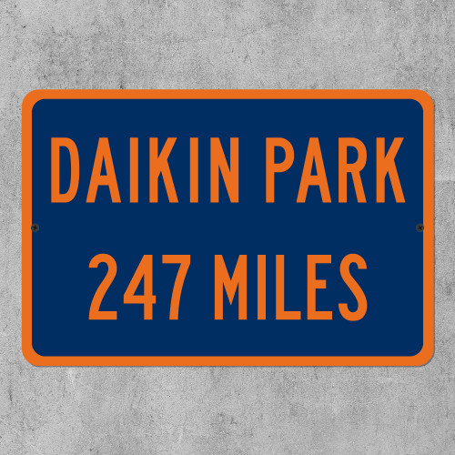 Daikin Park Custom Distance Highway Sign - Houston Astros Baseball Fan Gift