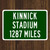 Kinnick Stadium Custom Distance Sign - University of Iowa Hawkeyes Fan Gift