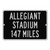Allegiant Stadium Custom Distance Sign - Las Vegas Raiders Fan Gift