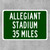 Allegiant Stadium Custom Distance Sign - Las Vegas Raiders Fan Gift