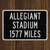 Allegiant Stadium Custom Distance Sign - Las Vegas Raiders Fan Gift