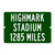 Highmark Stadium Custom Distance Sign - Buffalo Bills Fan Gift