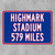 Highmark Stadium Custom Distance Sign - Buffalo Bills Fan Gift