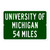 University Of Michigan Custom Distance Sign - Michigan Wolverines Fan Student Alumni Gift