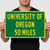 University Of Oregon Custom Distance Sign - Oregon Ducks Fan Student Alumni Gift
