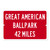 Great American Ballpark Custom Distance Sign - Cincinnati Reds Fan Gift