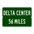 Delta Center Custom Distance Sign - Utah Jazz Fan Gift