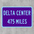 Delta Center Custom Distance Sign - Utah Jazz Fan Gift