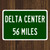 Delta Center Custom Distance Sign - Utah Jazz Fan Gift