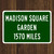 Madison Square Garden Custom Distance Sign - New York Knicks Fan Gift