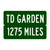 TD Garden Custom Distance Sign - Boston Celtics Fan Gift