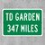 TD Garden Custom Distance Sign - Boston Celtics Fan Gift