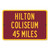 Hilton Coliseum Custom Distance Sign - Iowa State Cyclones Fan Gift
