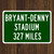 Bryant-Denny Stadium Custom Distance Sign - Alabama Crimson Tide Fan Gift