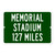 Memorial Stadium Custom Distance Sign - Indiana Hoosiers College Football Fan Gift