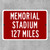 Memorial Stadium Custom Distance Sign - Indiana Hoosiers College Football Fan Gift