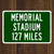 Memorial Stadium Custom Distance Sign - Indiana Hoosiers College Football Fan Gift