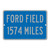 Ford Field Custom Distance Sign - Detroit Lions Football Fan Gift