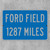 Ford Field Custom Distance Sign - Detroit Lions Football Fan Gift