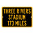 Three Rivers Stadium Custom Distance Sign - Pittsburgh Steelers Football Fan Gift