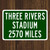 Three Rivers Stadium Custom Distance Sign - Pittsburgh Steelers Football Fan Gift