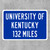 University Of Kentucky Custom Distance Sign - Kentucky Wildcats Fan Student Alumni Gift