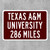 Texas A&M University Custom Distance Sign - Texas A&M Aggies Fan Student Alumni Gift