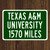 Texas A&M University Custom Distance Sign - Texas A&M Aggies Fan Student Alumni Gift