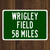 Wrigley Field Custom Distance Sign - Chicago Cubs Baseball Fan Gift