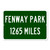 Fenway Park Custom Distance Sign - Boston Red Sox Baseball Fan Gift