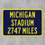 Michigan Stadium Custom Distance Sign - University of Michigan Wolverines Fan Gift