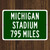 Michigan Stadium Custom Distance Sign - University of Michigan Wolverines Fan Gift