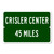 Crisler Center Custom Distance Sign - University of Michigan Wolverines College Basketball Fan Gift