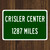 Crisler Center Custom Distance Sign - University of Michigan Wolverines College Basketball Fan Gift