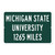 Michigan State University Custom Distance Sign - Michigan State Spartans Fan Student Alumni Gift