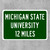 Michigan State University Custom Distance Sign - Michigan State Spartans Fan Student Alumni Gift