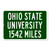 Ohio State University Custom Distance Sign - Ohio State Buckeyes Fan Student Alumni Gift