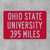 Ohio State University Custom Distance Sign - Ohio State Buckeyes Fan Student Alumni Gift
