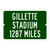 Gillette Stadium Custom Distance Sign - New England Patriots Football Fan Gif