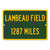 Lambeau Field Custom Distance Highway Sign - Green Bay Packers Football Fan Gift