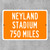 Neyland Stadium Custom Distance Sign - University of Tennessee Volunteers College Football Fan Gift