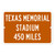 Texas Memorial Stadium Custom Distance Sign - University of Texas Longhorns College Football Fan Gift