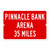 Pinnacle Bank Arena Custom Distance Highway Sign - University of Nebraska Cornhuskers College Basketball Fan Gift