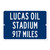 Lucas Oil Stadium Custom Distance Highway Sign - Indianapolis Colts Football Fan Gift
