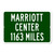 Marriott Center Custom Distance Highway Sign - Brigham Young University Cougars College Basketball Fan Gift