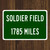 Soldier Field Custom Distance Highway Sign - Chicago Bears Football Fan Gift