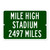 Mile High Stadium Custom Distance Highway Sign - Denver Broncos Football Fan Gift