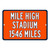 Mile High Stadium Custom Distance Highway Sign - Denver Broncos Football Fan Gift