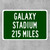 Galaxy Stadium Custom Distance Sign - Texas Tech University Red Raiders College Football Fan Gift