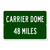 Carrier Dome Custom Highway Distance Sign - Syracuse University Orange College Basketball Fan Gift